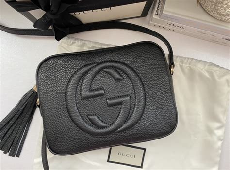 gucci soho disco shoulder strap bag black replica|How To Spot Real Vs Fake Gucci Soho Disco Bag – LegitGrails.